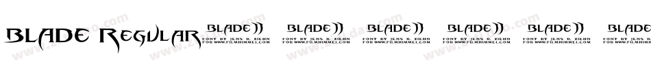 BLADE Regular字体转换